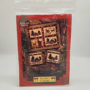 Woodland Santa Debbie Mumm 's the Word Quilt Pattern AP-41 Rustic Christmas